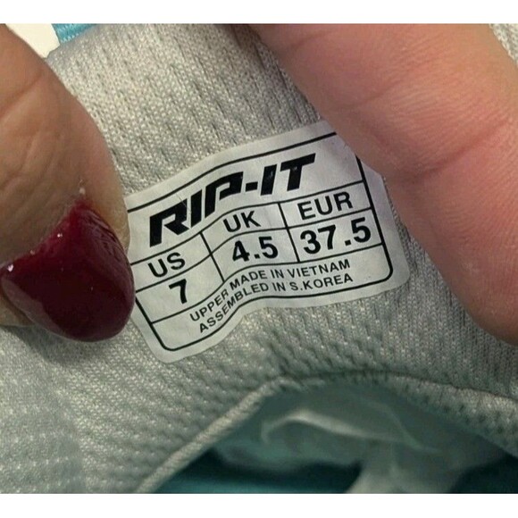 Rip It Size 7 White Navy Blue Future Volleyball Shoe Women's Sneakers NWOB - Picture 6 of 9